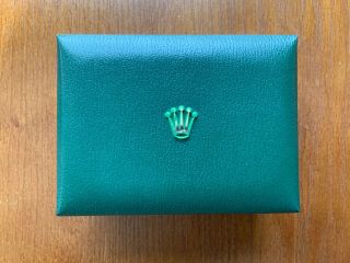 Rolex Watch Box Vintage Inner And Outer Box Green Gold Bufkor Usa Made