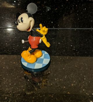 Vintage Walt Disney Mickey Mouse Porcelain Ceramic 4 " Statue Figurine.