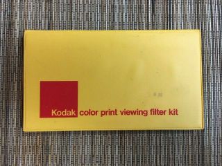 Vintage Kodak Color Print Viewing Filter Kit R - 25 Cat 150 07035
