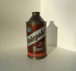 Hudepohl Pure Lager - Conetop Can - Irtp - Indoor - Red Metallic - Cinci,  Oh