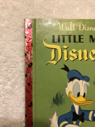 Vintage Mickey Mouse Club Book WALT DISNEY ' S LITTLE MAN OF DISNEYLAND D46 1st 2