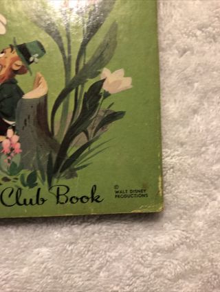 Vintage Mickey Mouse Club Book WALT DISNEY ' S LITTLE MAN OF DISNEYLAND D46 1st 3