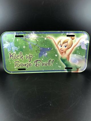 Disney Tinker Bell Metal License Plate “kick Up Some Dust”