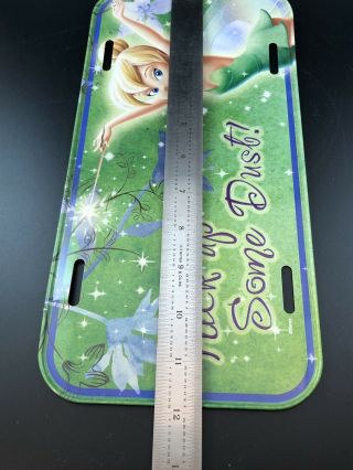 Disney Tinker Bell Metal License Plate “KICK UP SOME DUST” 2