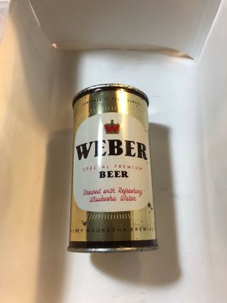 Weber Beer 12oz Flat Top Can Weber Waukesha Brewing Waukesha,  Wi Usbc 144 - 33
