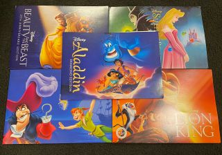 Disneystore Lithographs Exclusive 2013 - 2017 Aladdin / Lion King / Peter Pan