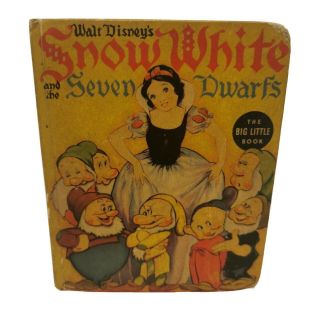 Snow White And The Seven Dwarfs The Big Little Book 1938 Walt Disney