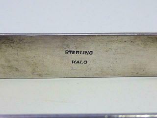 MCM Modernist KALO Hand Wrought Hammered Sterling Silver Napkin Ring CSL Deco 3