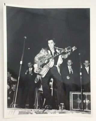 Elvis Presley 8x10 Vintage 40,  Year Old Stamped Kodak Photo 1956