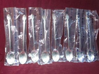 8pc Silverplate 1847 Rogers Bro Iced Tea Spoon 7 1/2 " No Mono In Package