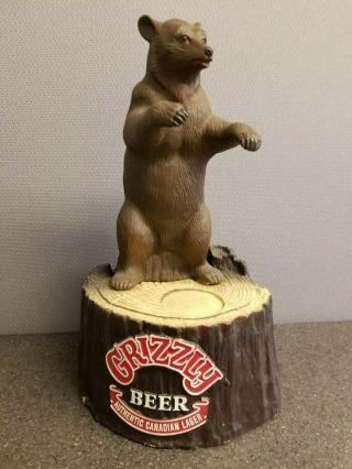 Vintage Grizzly Bear Canadian Lager Store Display Promotional