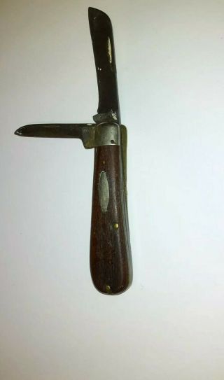 Vintage Rare Case Xx Usa Pocket Knife Wood Handle Xx On Blade Fresh Out Estate