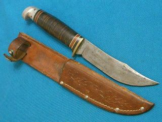 Vintage Western Boulder Usa L66 Hunting Skinning Bowie Knife Knives Old Antique