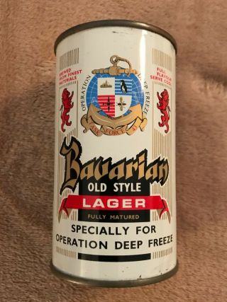Operation Deep Freeze Bavarian Flat Top Beer Can Zealand Great Shape
