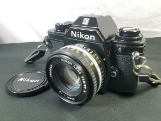 Vintage Nikon Em 35mm Film Camera W/50mm 1:1.  8 E Series Lens