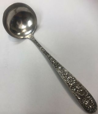 Sterling Silver,  Kirk And Son Inc.  “repousse” Gravy Ladle 5 1/2”,  Initial Mono
