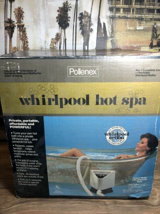 Vintage Pollenex Whirlpool Portable Hot Spa Pre Owned