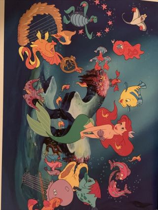 Disney’s The Little Mermaid Set Of 4 Commemorative Lithographs 3