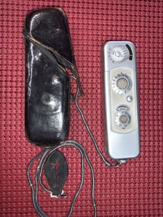 Vintage Minox Wetzlar Subminiature Spy Camera Complan 1:3,  5 F=15 Mm With Case