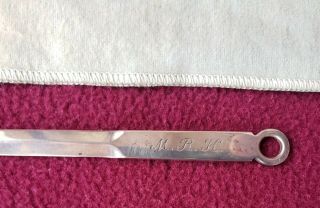 vintage - TIFFANY & Co STERLING SILVER LETTER OPENER w/Pouch 2
