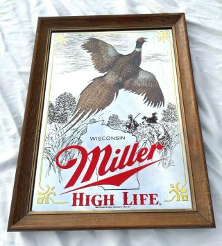 Miller High Life Sportsman Series Pheasant Mirror