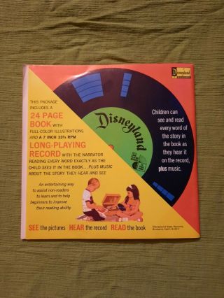 Walt Disney ' s Story Of Alice In Wonderland 24 Page Read - Along Book And Record 2