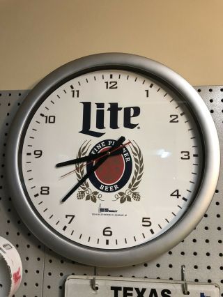 Miller Lite Clock - 18” Diameter