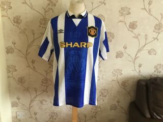 1994 - 1996 Manchester United Third Shirt,  Adults Xl,  Umbro Vgc Vintage
