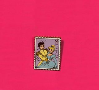 Cinderella & Prince Charming,  Usps Stamp (art Of Romance Series) Disney Pin