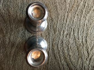 Vintage EMPIRE 620 Sterling Silver Candlesticks Weighted 6 - 1/4” Candle Holders 3