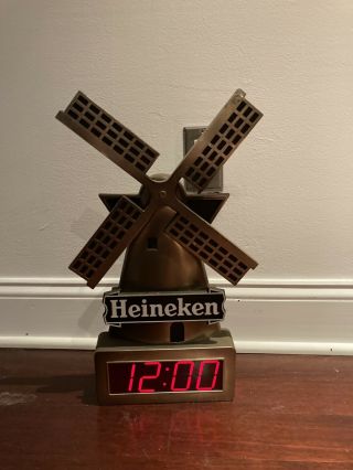 Vintage Heineken Windmill Digital Wall Clock 17 