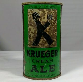 Krueger Cream Ale Oi Flat Top Can Georgia Tax Vanity Lid Newark Nj Beer 89 - 28