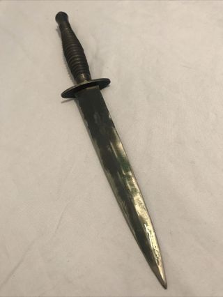 Vintage Fairbairn Sykes Commando Fighting Knife Dagger (unmarked)