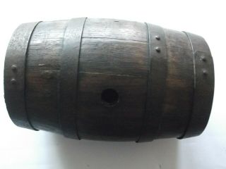 Small Old Wooden Oak Brandy/whisky Barrel Decorative Collectable