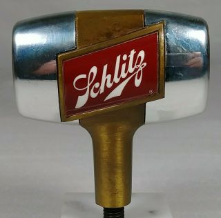 Old Schlitz Beer Tap Knob Handle Figural Keg Shaped Jos.  Schlitz Milwaukee Wi