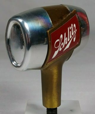 Old Schlitz Beer Tap Knob Handle Figural Keg Shaped Jos.  Schlitz Milwaukee WI 2
