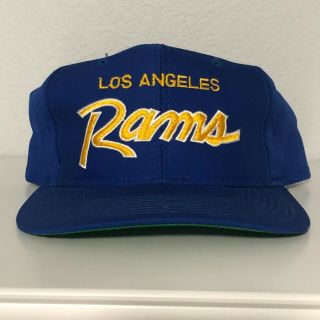 Los Angeles Ram Twill Sports Specialties Script Vintage Snapback Hat/cap