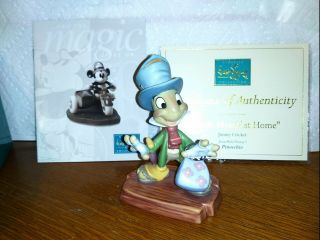 Wdcc Disney Figurine Pinocchio Jiminy Cricket I Made Myself At Home W/box &