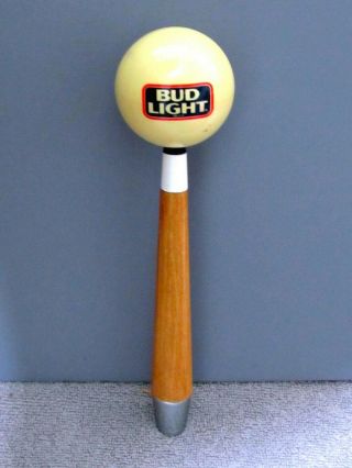 Rare Busch Budweiser Beer Bud Light Pool Stick Q - Ball Keg Pull Tap Handle