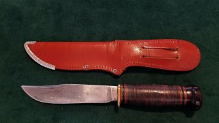 Vintage Marbles Knife Fixed Blade Hunting Knife 5 Inch Blade