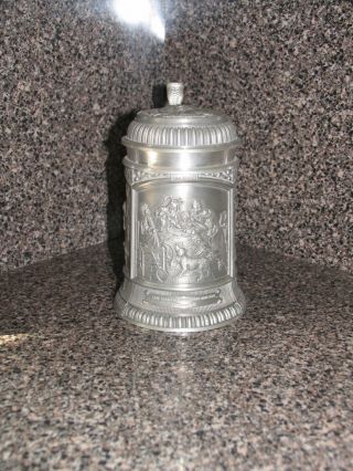 Vintage Pewter Beer Stein From Germany By Wmf Zinn