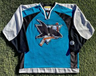 San Jose Sharks 1996 - 2007 Hockey Jersey Xl Nhl Vintage Ccm Men’s/adult Vtg Retro