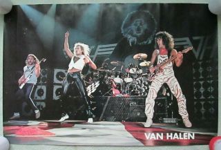 Vintage 1982 Van Halen Live Concert Poster - Rock & Roll