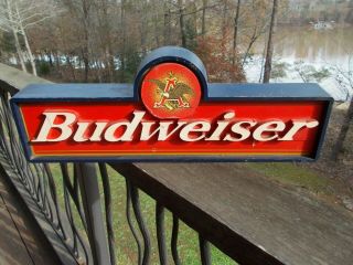 Rare Vintage Budweiser Bud Beer Advertisement Sign