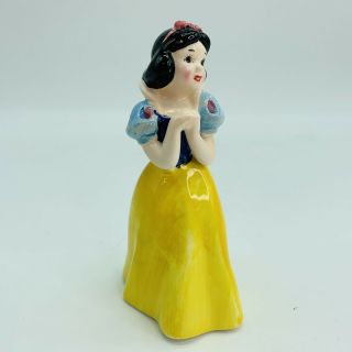 Vintage Snow White Porcelain Ceramic Figurine 5 1/2 " Tall Walt Disney Japan