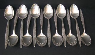 12 Oneida Tangier Silverplate Oval Soup Spoons