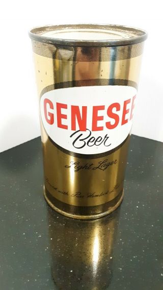 Genesee Beer 12oz Flat Top Empty Beer Can Genesee Rochester,  Ny Usbc 68 - 34