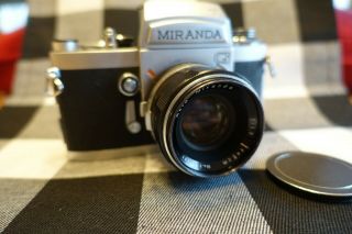 Vtg Miranda G Slr 35 Mm Film Camera 50 Mm 1:1.  9 Lens