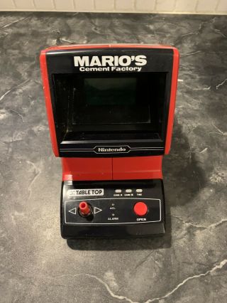 Vintage Video Game 1983 Mario’s Cement Factory