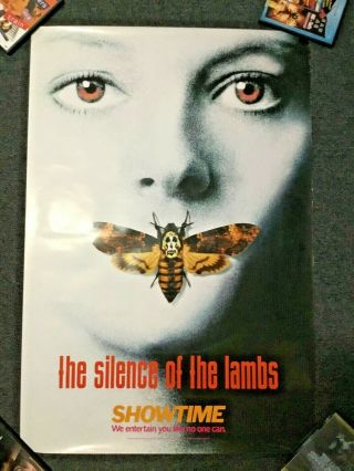 Vintage 1991 The Silence Of The Lambs Showtime Release Movie Poster